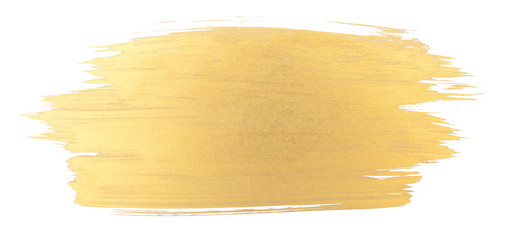 506x240 Gold Watercolor Texture Brush Stroke - Gold Watercolor