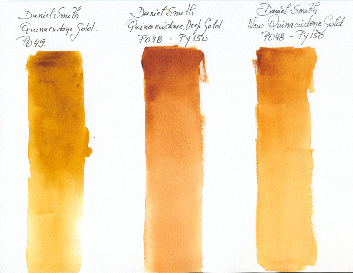 1200x929 Is Daniel Smith Lying To Us The Comparison Of The New - Gold Watercolor