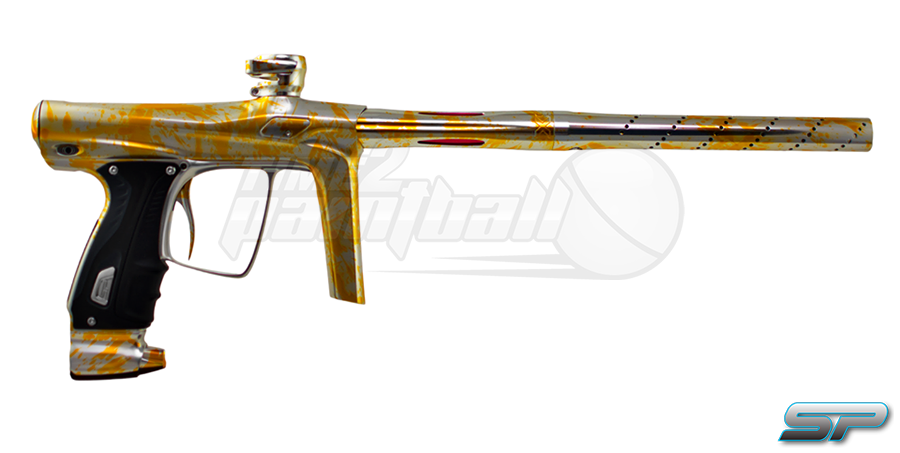 900x453 Sp Shocker Rsx Electronic Paintball Marker Watercolor Splash - Gold Watercolor Splash
