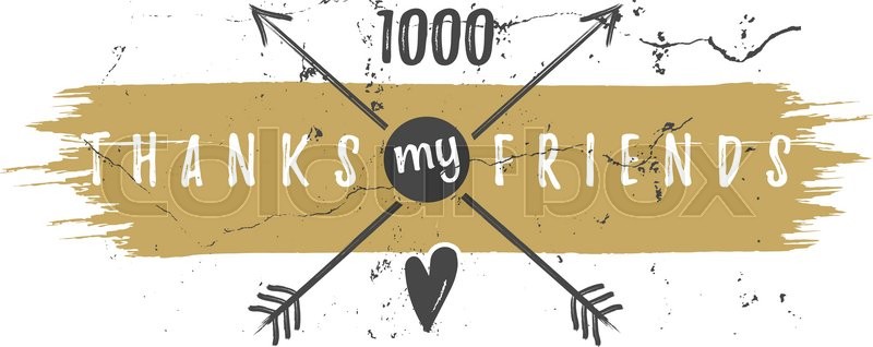 800x318 Vintage Thank You Watercolor, Ink Splash Badge. Social Media - Gold Watercolor Splash