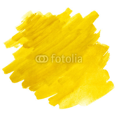 400x400 Yellow Splash Watercolor Hand Drawn Paper Texture Torn Isolated - Gold Watercolor Splash