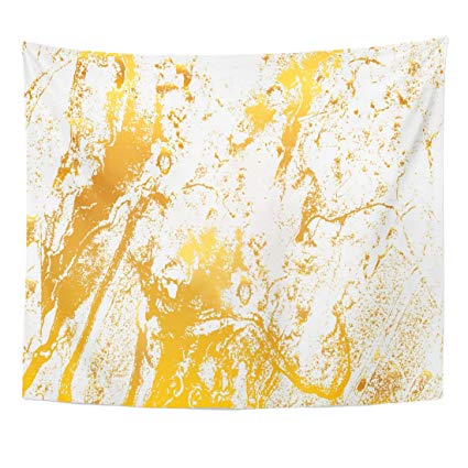 425x425 Tompop Tapestry Paint Golden Abstract Marble - Gold Watercolor Splash