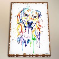 200x200 Modern Wall Decor Art Canvas Hd Print Golden Retriever - Golden Retriever Watercolor