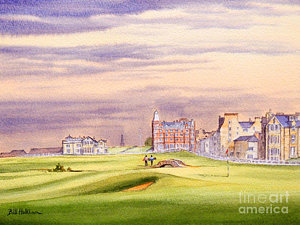 300x225 Golf Course Watercolor Paintings Fine Art America - Golf Course Watercolor