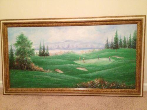 500x375 Golf Painting Ebay - Golf Watercolor