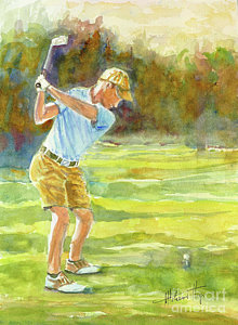 220x300 Golf Watercolor Paintings Fine Art America - Golf Watercolor