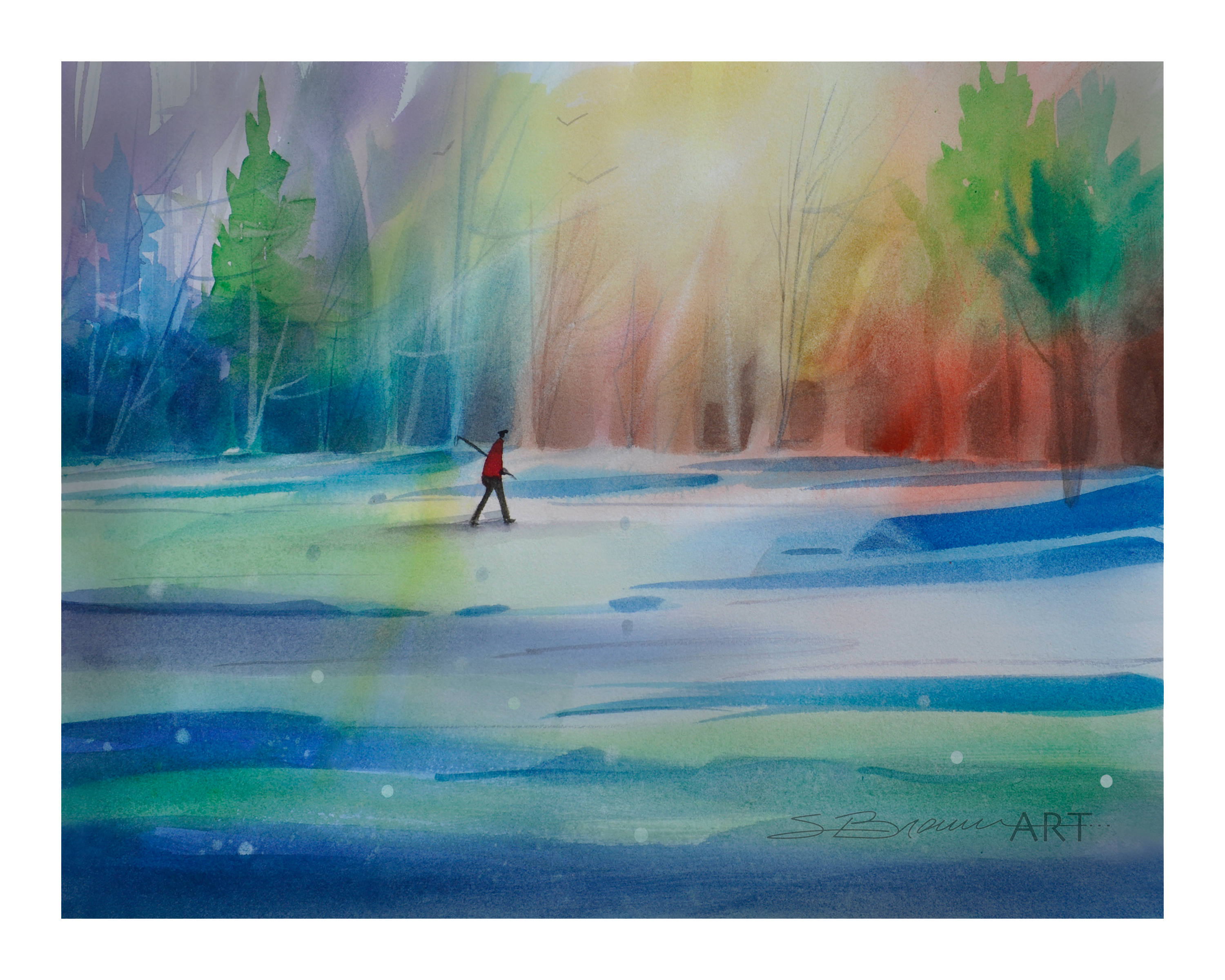 3000x2400 Ready For Golf Watercolor Print African American Art Etsy - Golf Watercolor