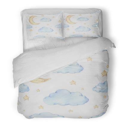 425x425 Sanchic Duvet Cover Set Watercolour Watercolor Moon - Good Watercolor Ideas