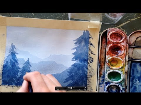 480x360 How To Paint A Simple Landscape In Watercolor - Good Watercolor Ideas