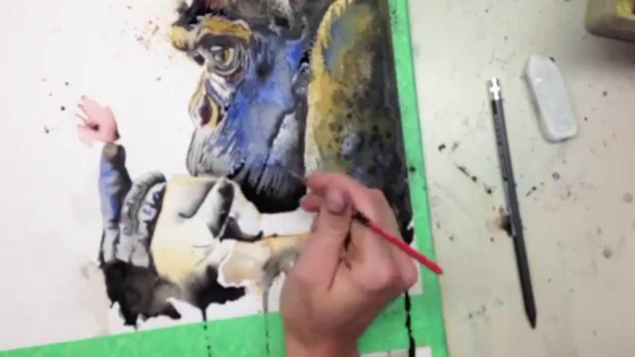 1280x720 Time Lapse - Gorilla Watercolor