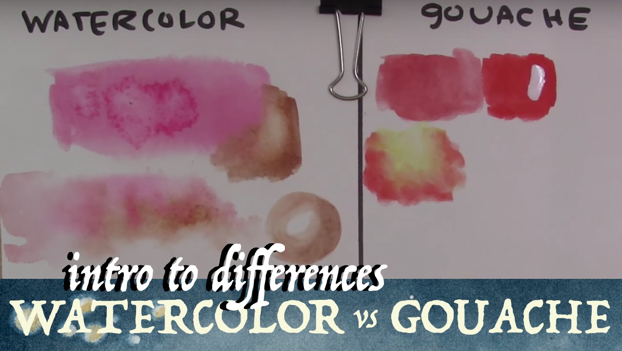 1275x720 Watercolor Vs Gouache Intro To Differences - Gouache Watercolor