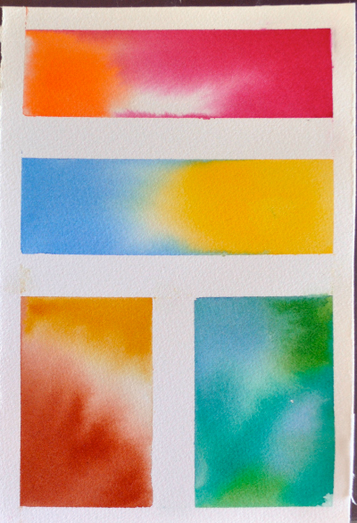 400x586 The Four Basic Watercolor Washes By Carmen Gardner - Graded Wash Watercolor