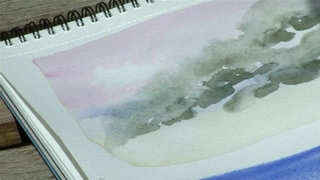 640x360 Watercolour Painting Graded Wash Gtgt Maggy Pishneshin Teaching - Graded Wash Watercolor