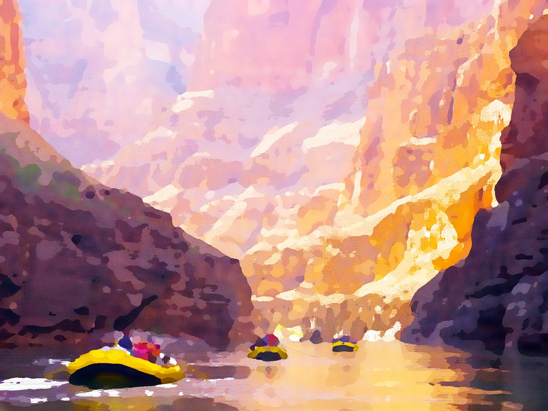 1920x1440 Dane Shakespear - Grand Canyon Watercolor