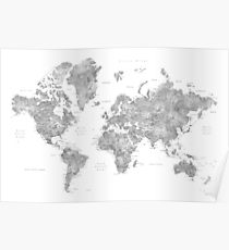 210x230 Grayscale Posters Redbubble - Grayscale Watercolor