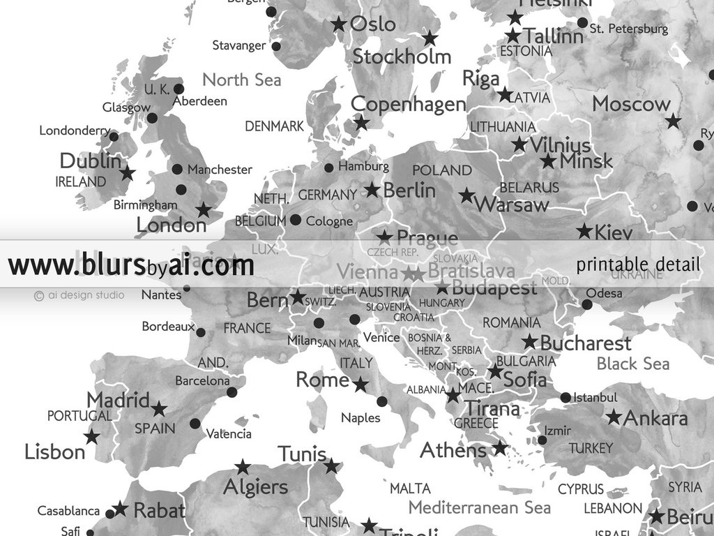 1024x768 You Are My Greatest Adventure, Grayscale Watercolor Printable - Grayscale Watercolor