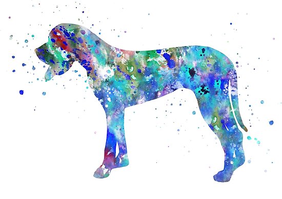 550x389 Great Dane, Great Dane Art, Watercolor Great Dane Posters By - Great Dane Watercolor