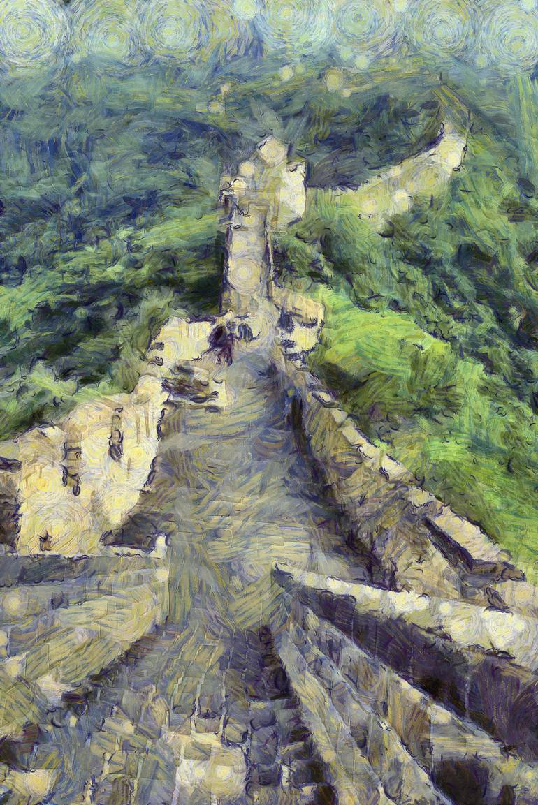 770x1153 Pathway On The Great Wall Of China Photography By Ashish Agarwal - Great Wall Of China Watercolor