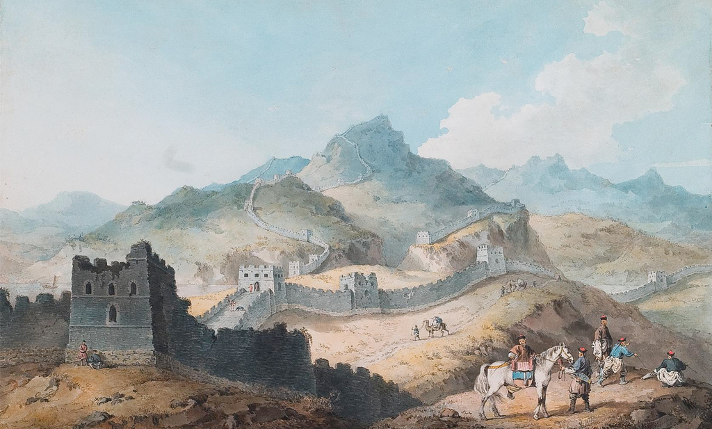 1024x617 A ] William Alexander - Great Wall Of China Watercolor