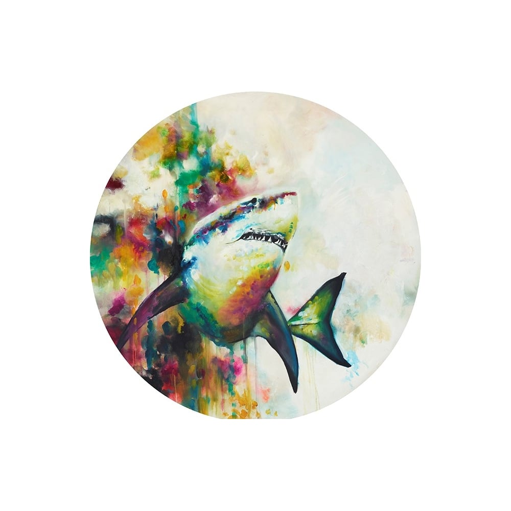 1000x1000 Katy Jade Dobson - Great White Shark Watercolor