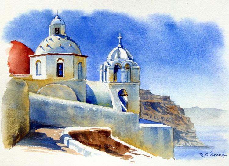 750x542 Watercolor Painting Gallery - Greece Watercolor