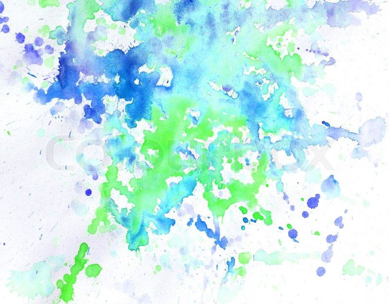 800x624 Abstract Blue Watercolor Stock Photo Colourbox - Green And Blue Watercolor