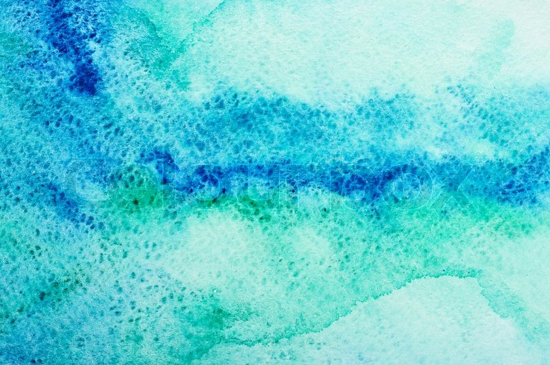 800x531 Texture From Blue And Green Watercolor Stains On White Paper - Green And Blue Watercolor