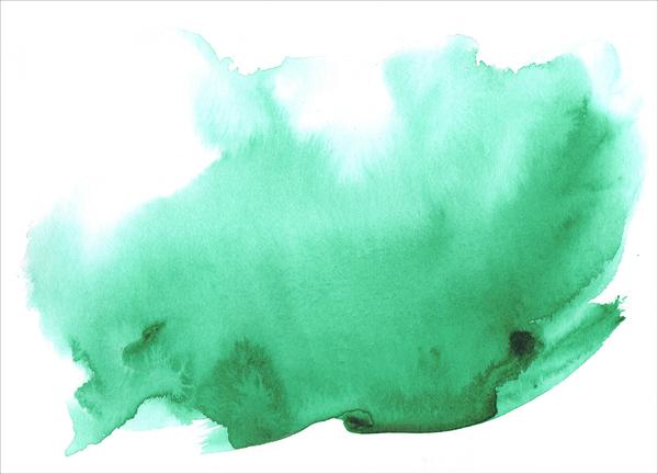 600x432 Watercolor Mural, Green Watercolor Wallpaper Anewall - Green And Blue Watercolor