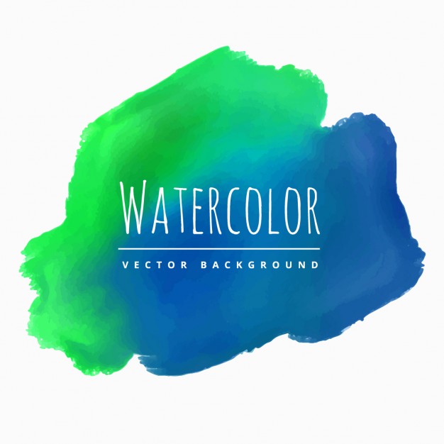626x626 Watercolor Blue Green Stain Background Vector Free Download - Green And Blue Watercolor
