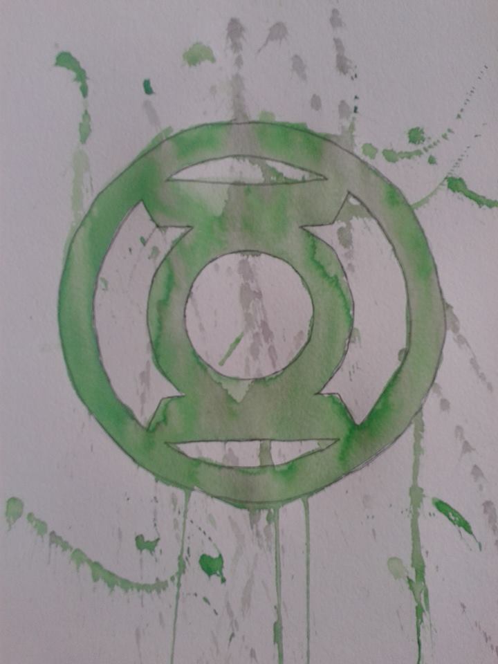 720x960 Green Lantern Watercolor Logo By Shrapnel92 - Green Lantern Watercolor
