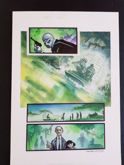 525x700 John K. Snyder Iii - Green Lantern Watercolor