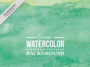 310x233 Green Watercolor Background Free Vectors Ui Download - Green Watercolor Background