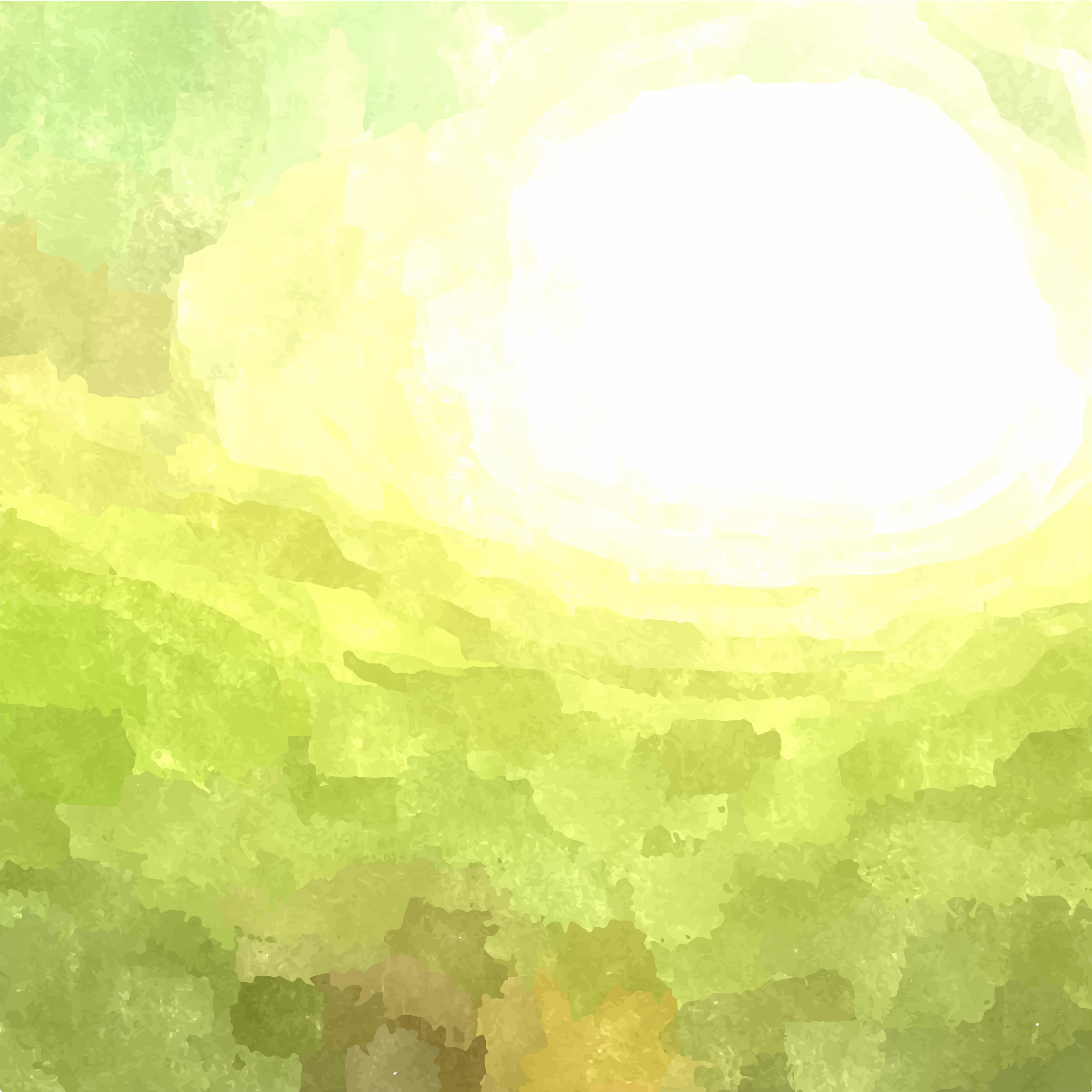 3333x3333 Light Green Watercolor Background Illustrator 123freevectors - Green Watercolor Background