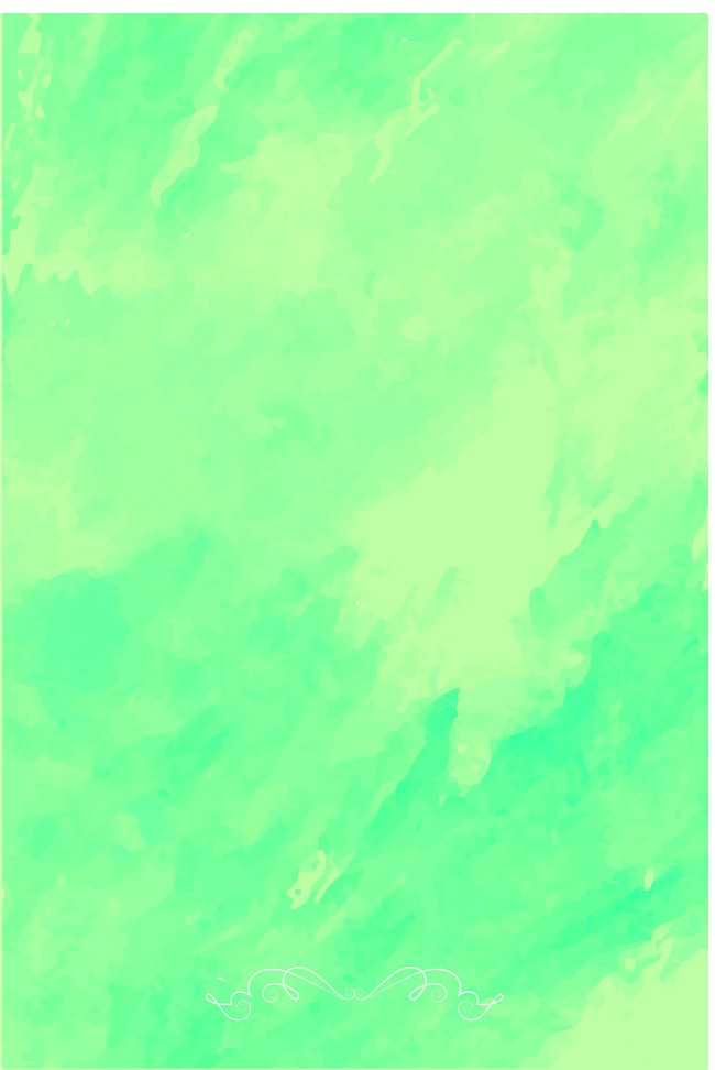 650x972 Watercolor Green Summer Background Vector Material, Summer, Green - Green Watercolor Background