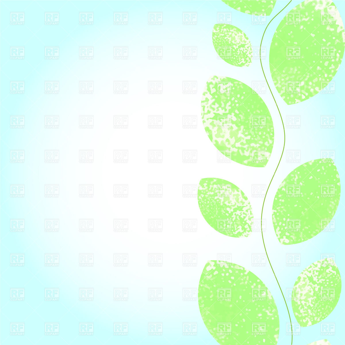 1200x1200 Watercolor Background With Green Plant And Gradient Backdrop - Green Watercolor Background