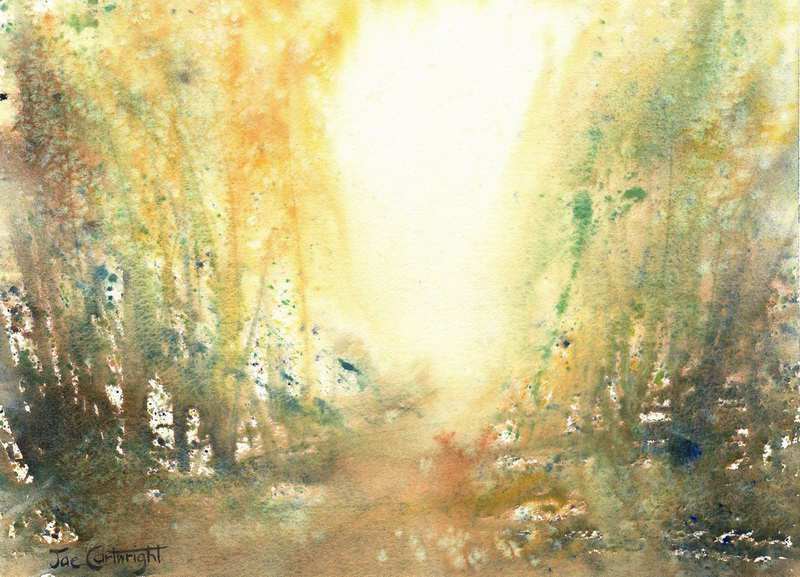 800x577 Watercolor Paintings By Joe Cartwright - Green Watercolor Painting