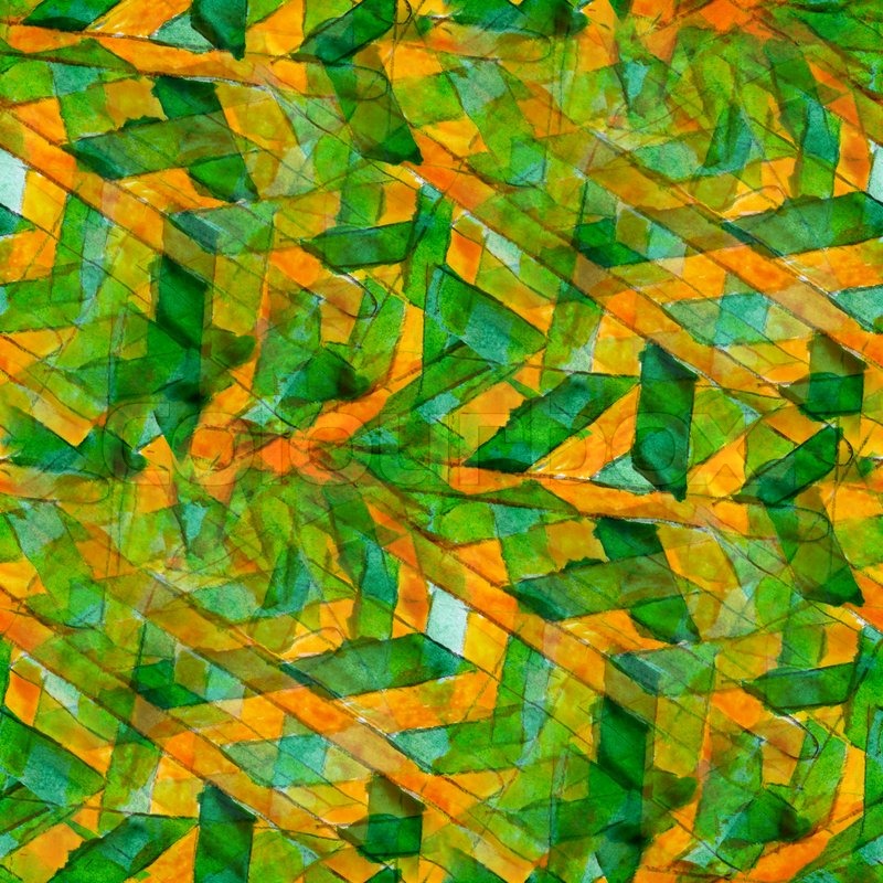 800x800 Green Yellow Seamless Cubism Abstract Art Picasso Texture - Green Watercolor Wallpaper