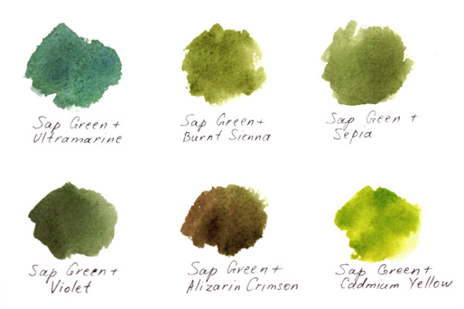 650x433 3 Ways Of Painting Shades Of Green Watercolor - Green Yellow Watercolor