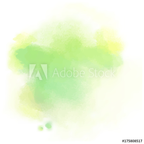 500x500 Yellow Green Watercolor Splash Vector Painted Water Color - Green Yellow Watercolor