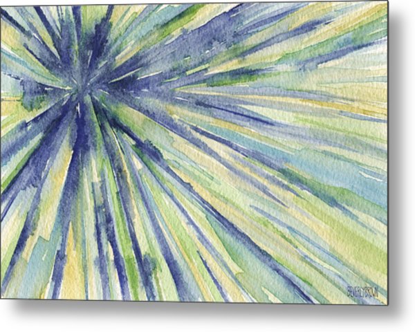 600x480 Abstract Watercolor Painting - Green Yellow Watercolor