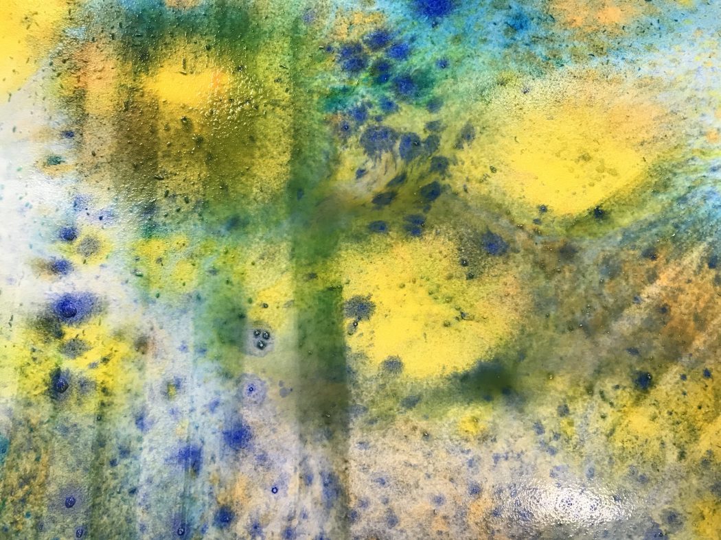 1050x787 Acrylic Washes And Pours Rebecas Art Classes - Green Yellow Watercolor