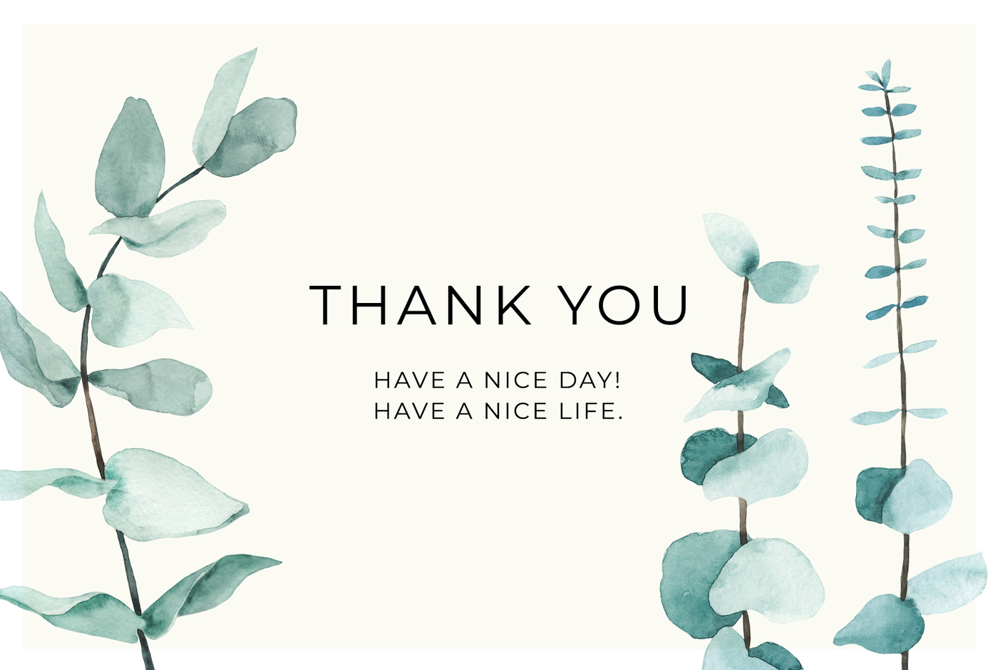 1400x940 Trendy Greenery Watercolor Amp Line Art By Lana Elanor - Greenery Watercolor