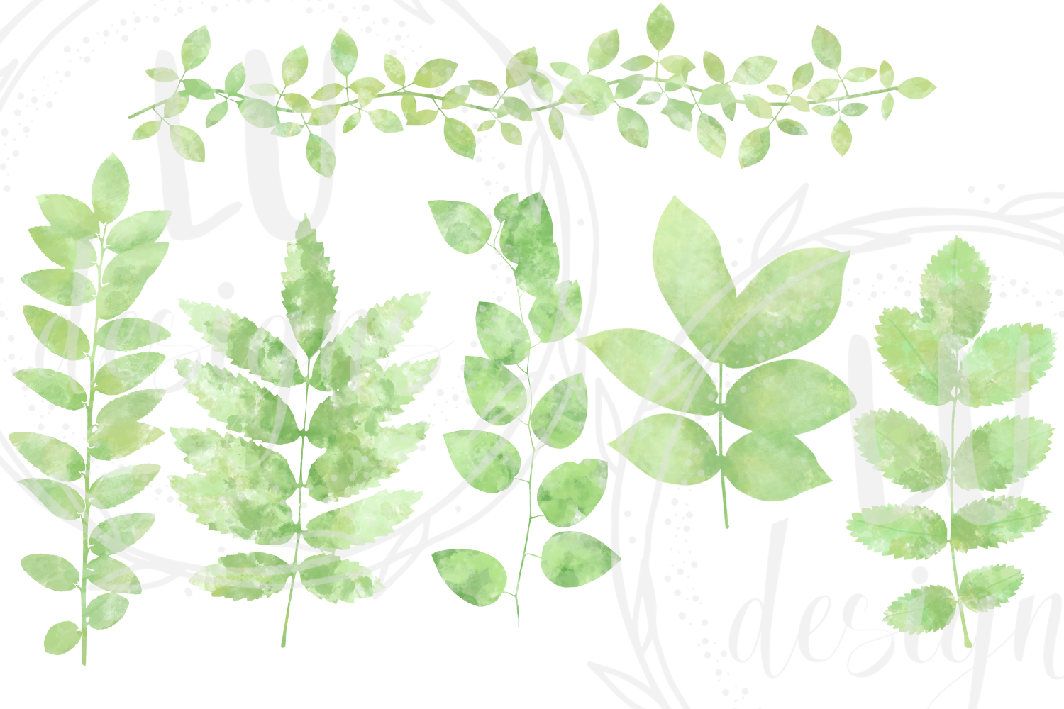 1500x1000 Watercolor Greenery - Greenery Watercolor