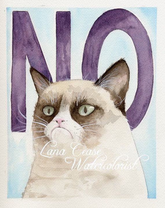 570x720 Grumpy Cat - Grumpy Cat Watercolor
