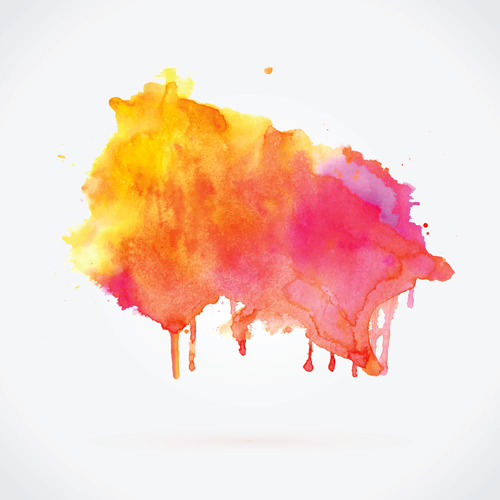 500x500 Watercolor Grunge Effect Vector Material 11 Free Download - Grunge Watercolor