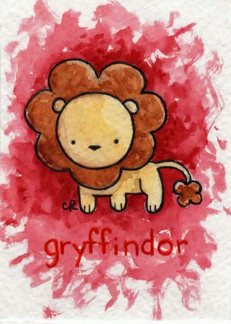 748x1047 Gryffindor By Tee Kyrin - Gryffindor Watercolor