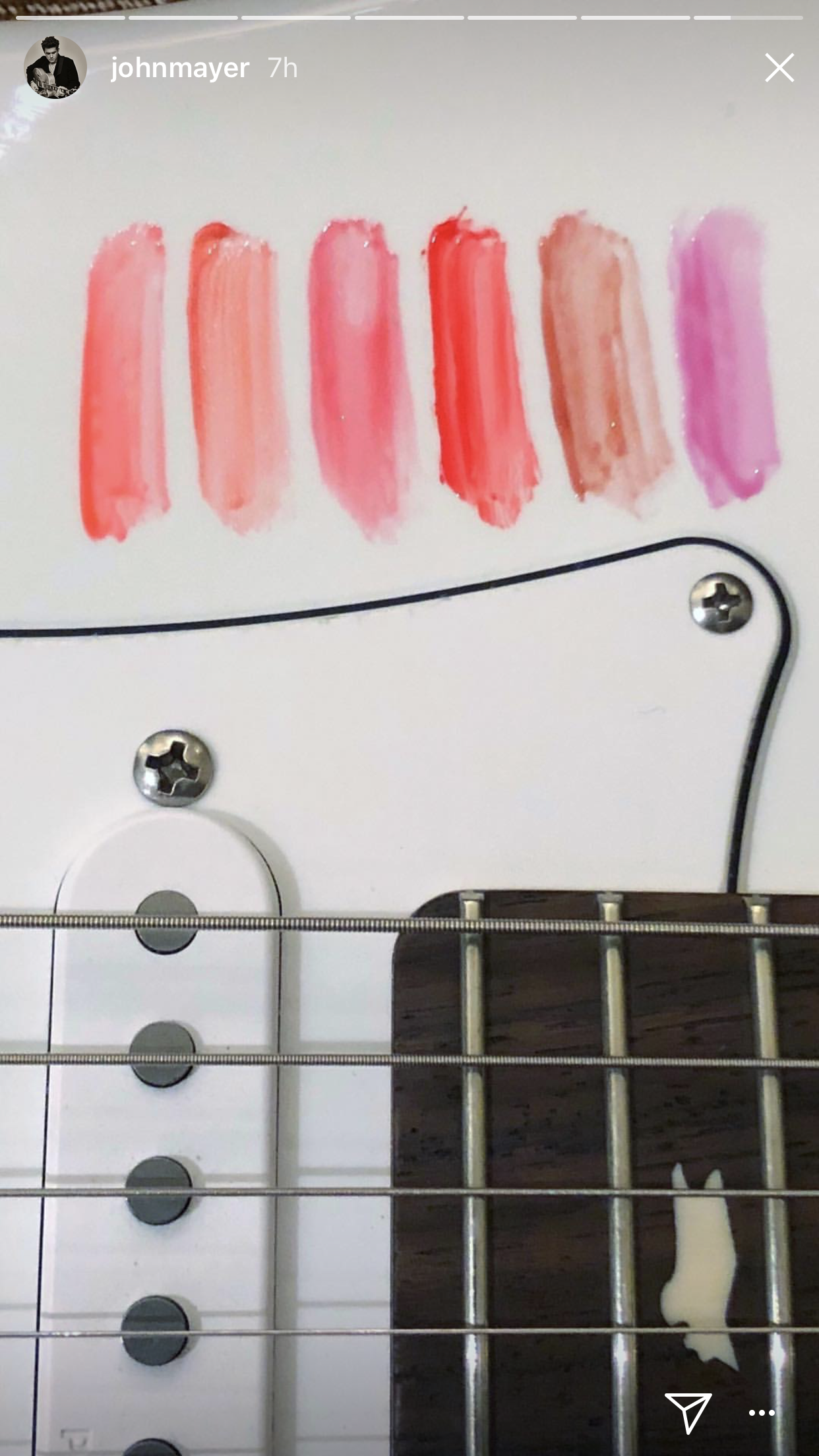 1242x2208 John Mayer Is The Latest Beauty Influencer - Guitar Brand Watercolor Paint