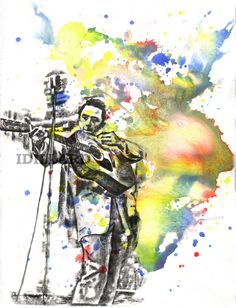 236x308 Pattison Tree, Original Watercolor And Ink Painting, 5 X 7 - Guitar Brand Watercolor Paint