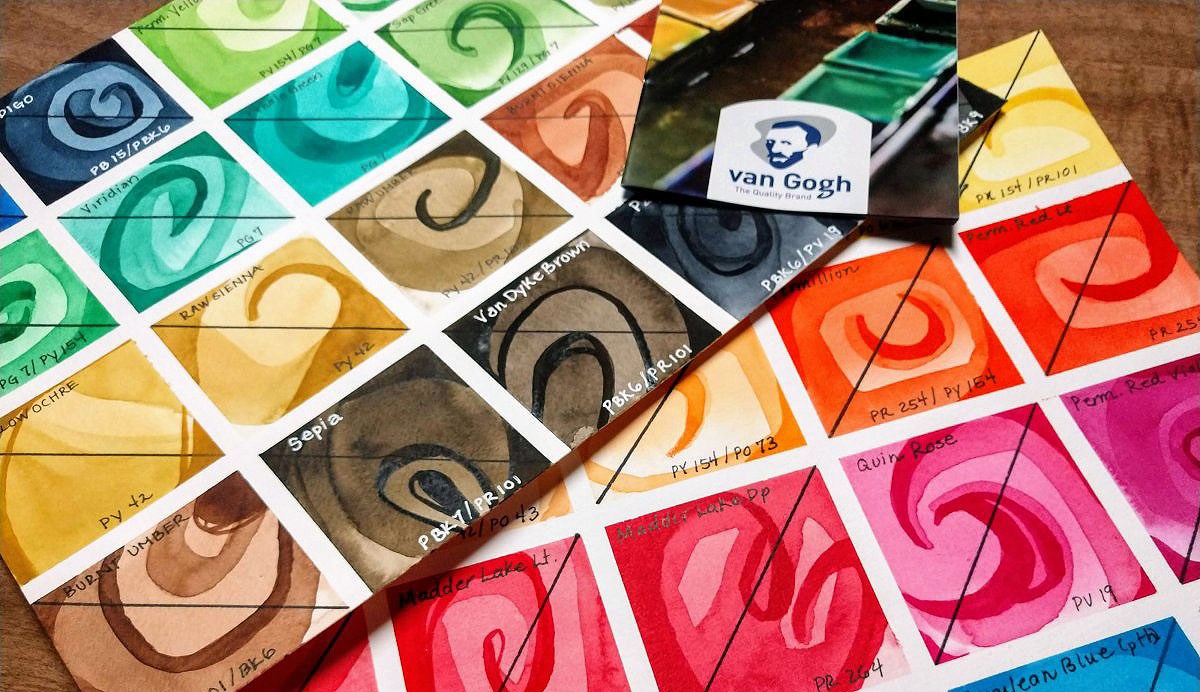 1200x692 Van Gogh Watercolor Review ~ - Guitar Brand Watercolor Paint