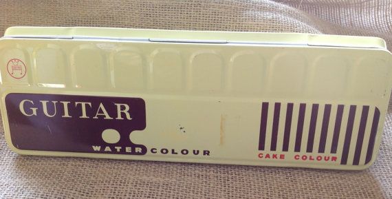 570x289 Vintage Guitar Watercolor Tin Set In 2018 Artist Painting - Guitar Brand Watercolor Paint